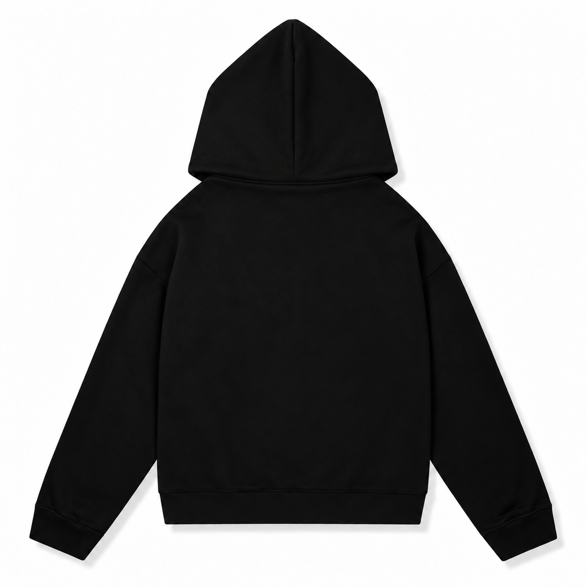 Black heart hoodie matching back view