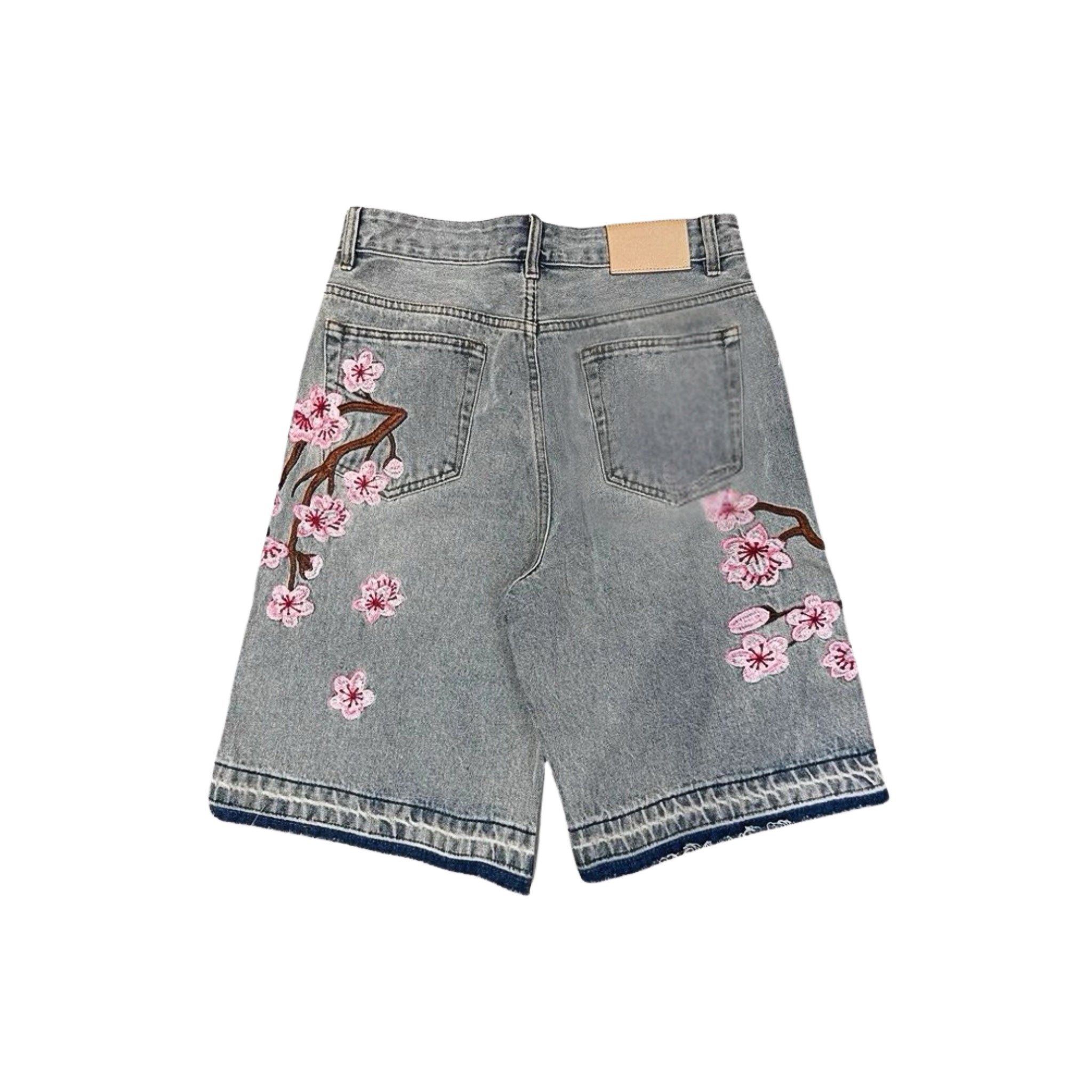 Flower Denim Shorts 4