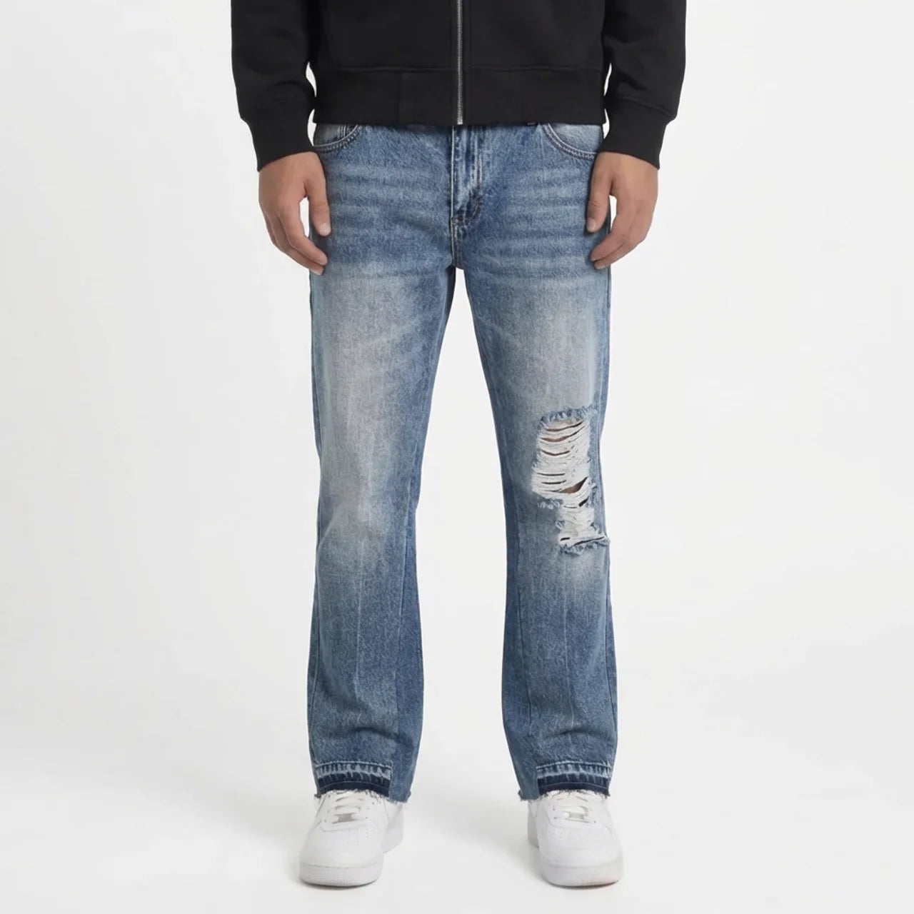 Ripped Aure Flared Jeans